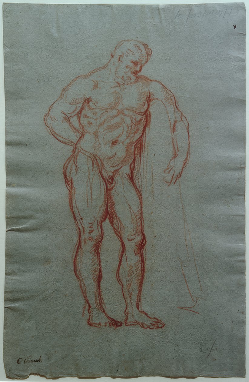 Estudio de la figura del Hércules Farnesio de Giacinto Calandrucci