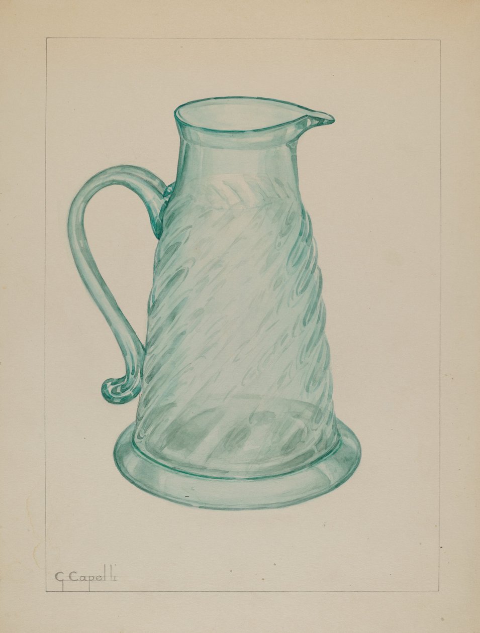 Jarra de melaza, c. 1937 de Giacinto Capelli