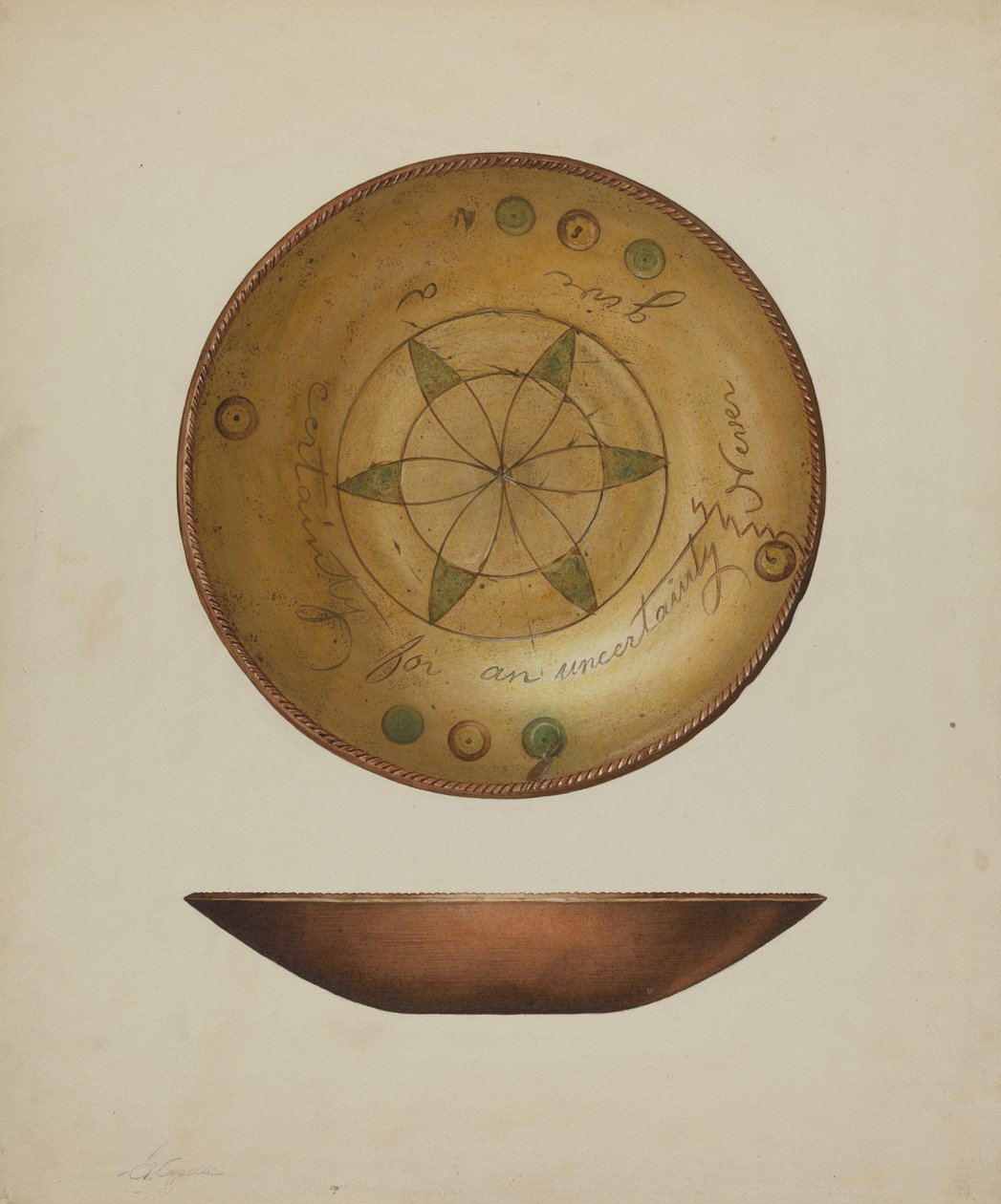 Plato alemán de Pensilvania, c. 1938 de Giacinto Capelli