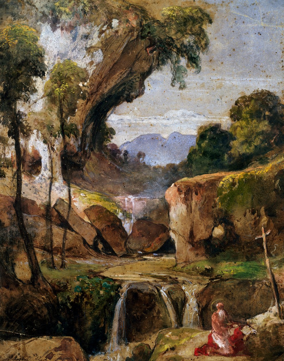 Paisaje con San Jerónimo de Giacinto Gigante