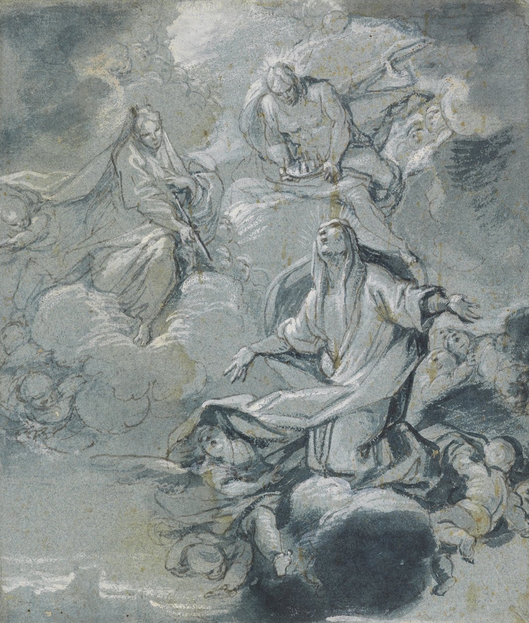Apoteosis de una santa de Giacomo Farelli