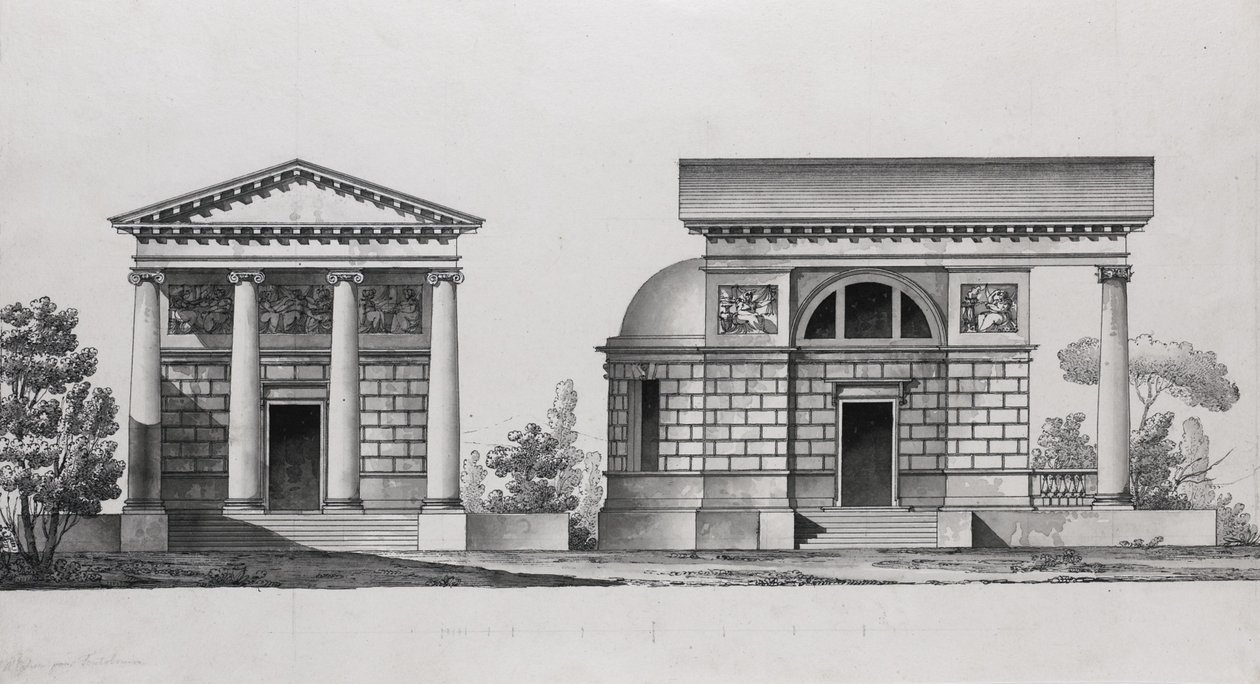 Diseño de iglesia para la familia Tutomlin de Giacomo Antonio Domenico Quarenghi