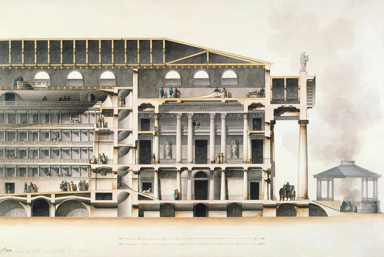 El Teatro Imperial Bolshoi Kamenny de San Petersburgo, principios del siglo XIX de Giacomo Antonio Domenico Quarenghi