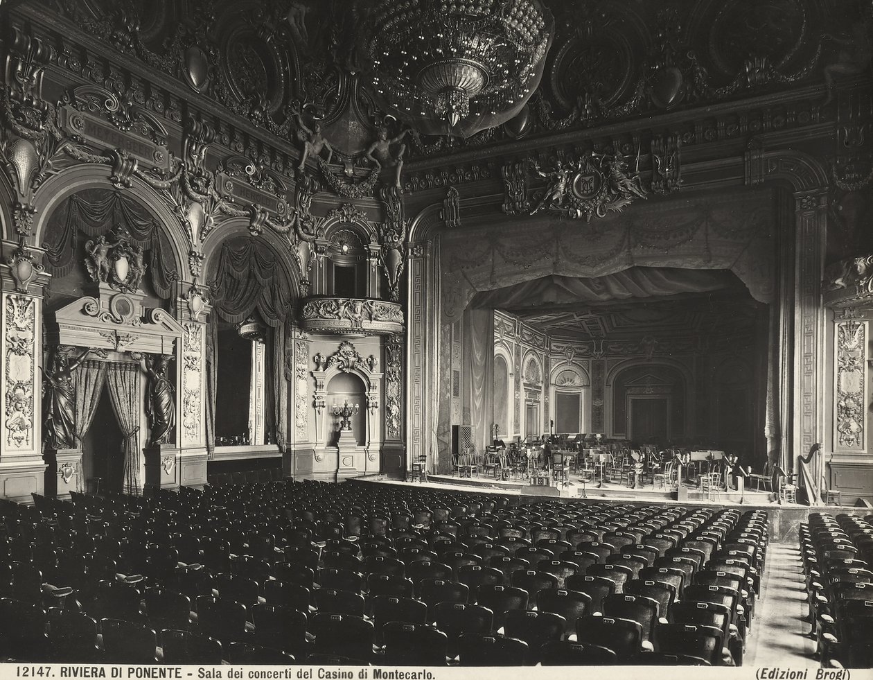Sala de Conciertos, Casino de Montecarlo, Mónaco de Giacomo Brogi