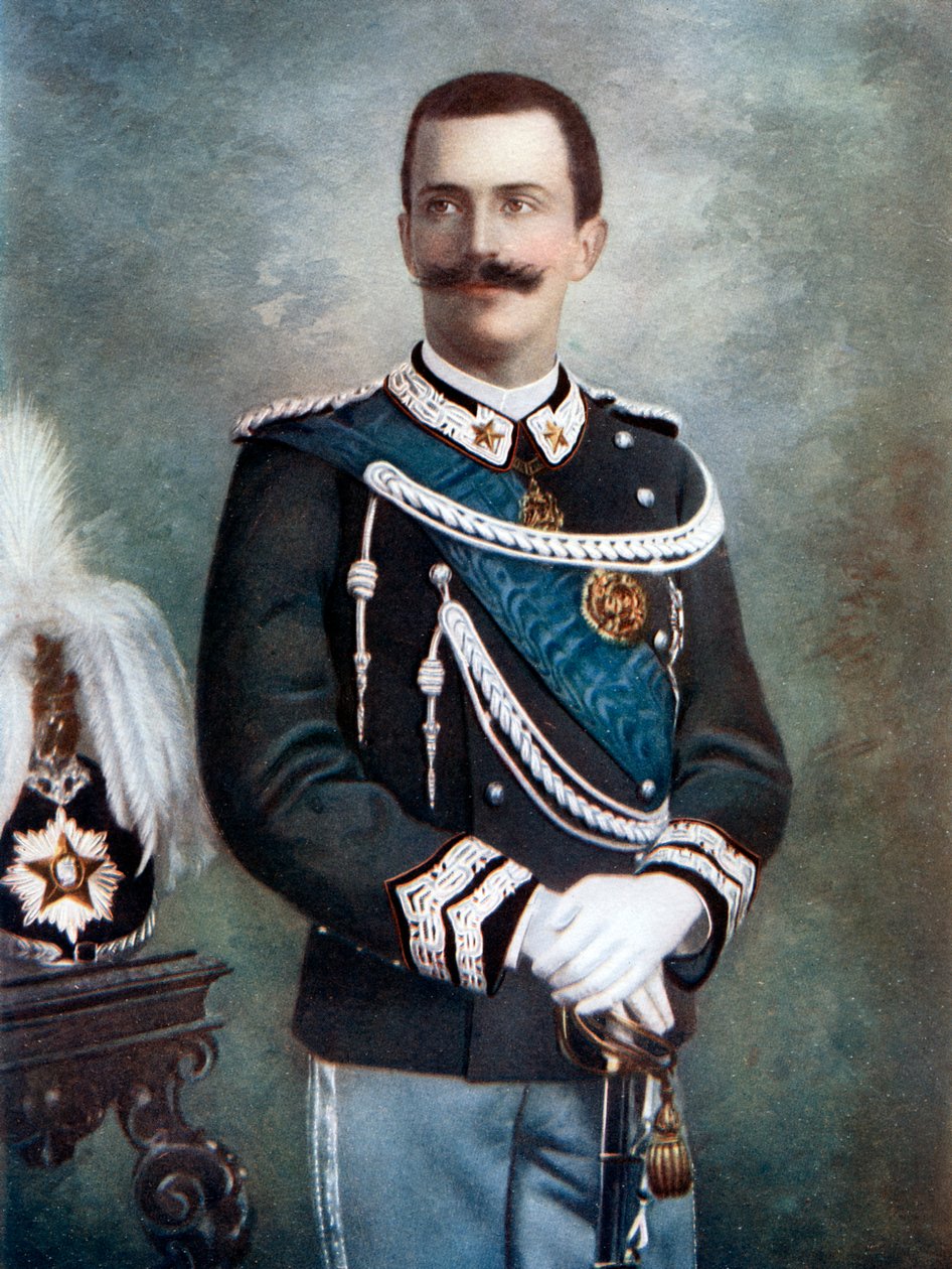 Víctor Manuel III, Rey de Italia, finales del siglo XIX-principios del siglo XX de Giacomo Brogi