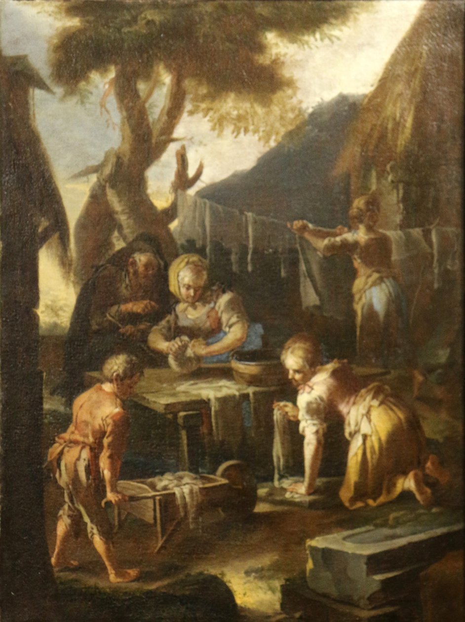 francés:  Les Lavandières washer Women de Giacomo Francesco Cipper