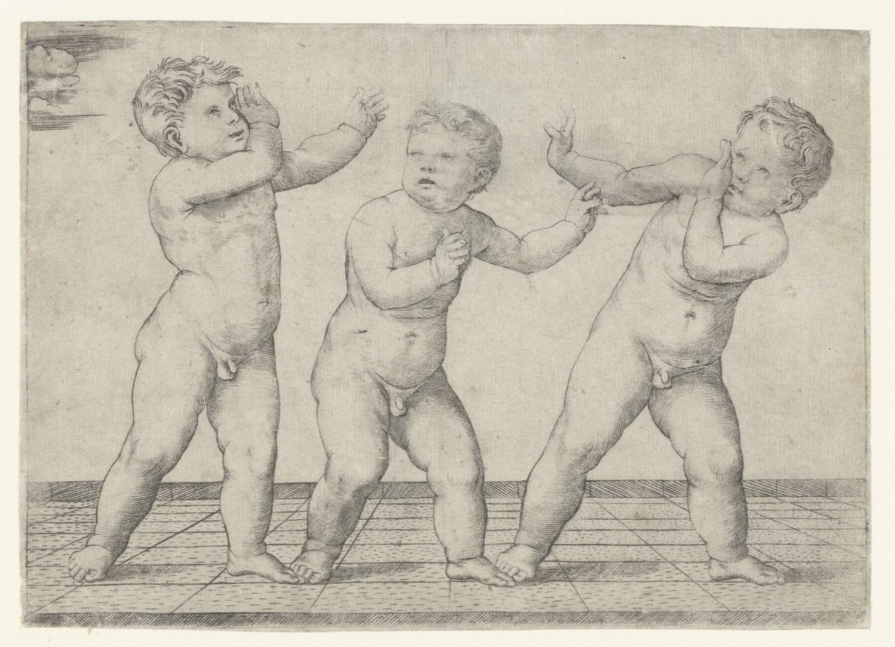 Tres chicos desnudos de Giacomo Francia