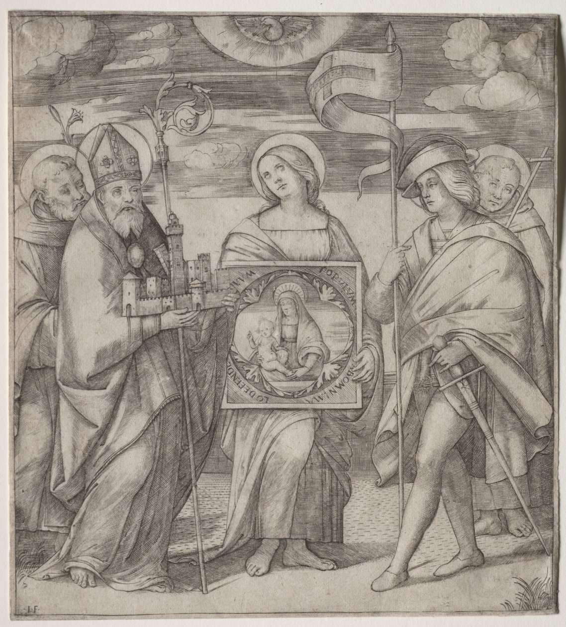 Santos Patronos de Bolonia de Giacomo Francia