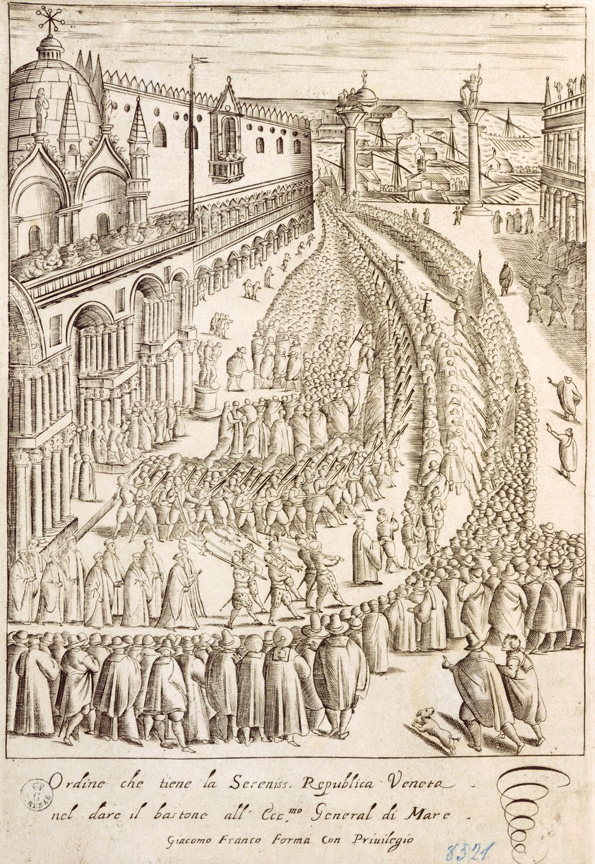 Ceremonia en Venecia de entrega del bastón de mando al Almirante Jefe de Giacomo Franco