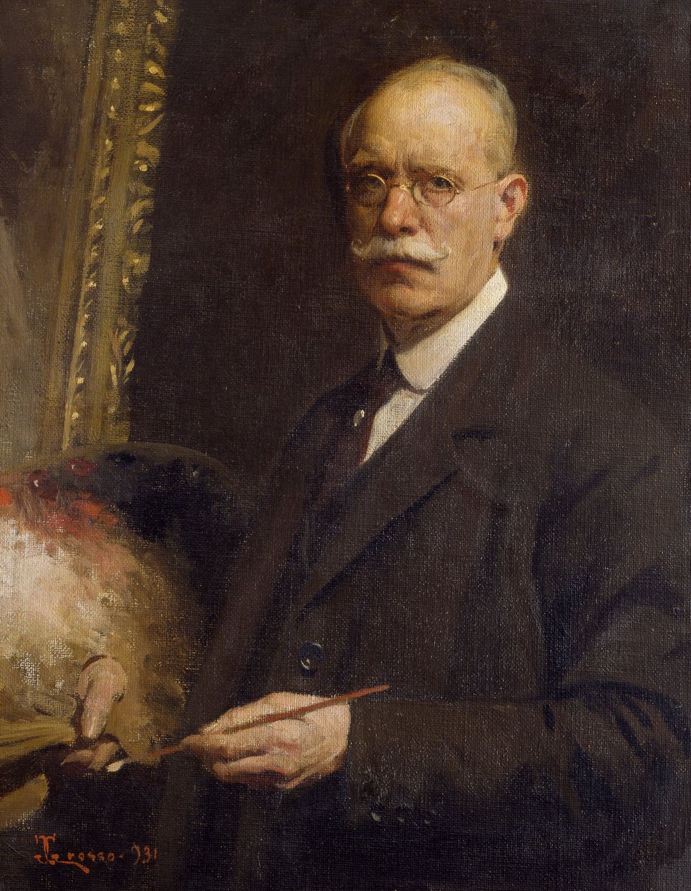 Autorretrato, por Giacomo Grosso de Giacomo Grosso