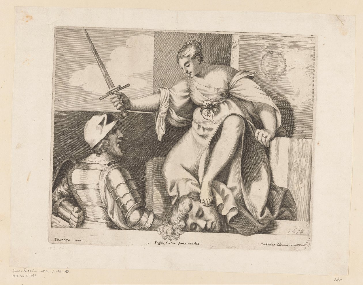 Judit con la cabeza de Holofernes Justicia (Justicia) de Giacomo Piccini