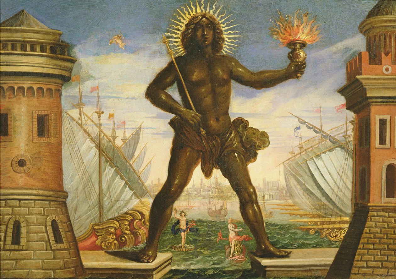 Prólogo: el puerto con el Coloso de Rodas de Giacomo Torelli