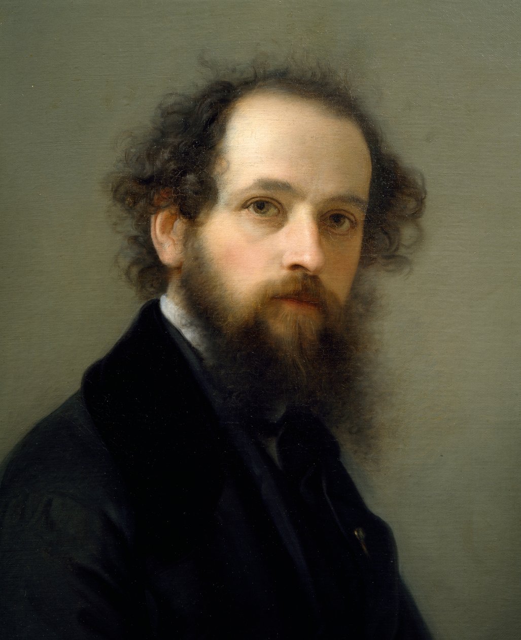 Autorretrato de Giacomo Trecourt (1812-1882), óleo sobre lienzo de Giacomo Trecourt