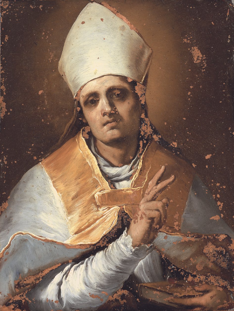 San Januario (óleo sobre cobre) de Giacomo del Po