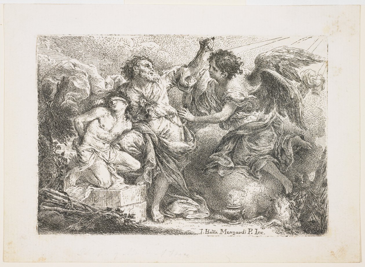 Abraham Sacrificando a Isaac de Giambattista Mengardi