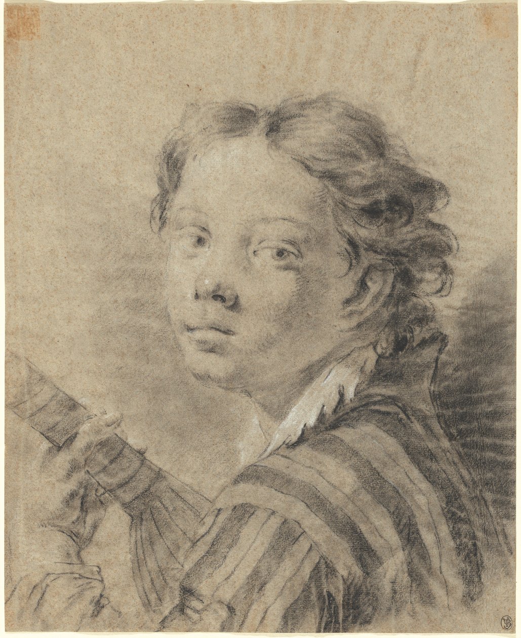Un niño con un laúd, c.1740 de Giambattista Piazzetta