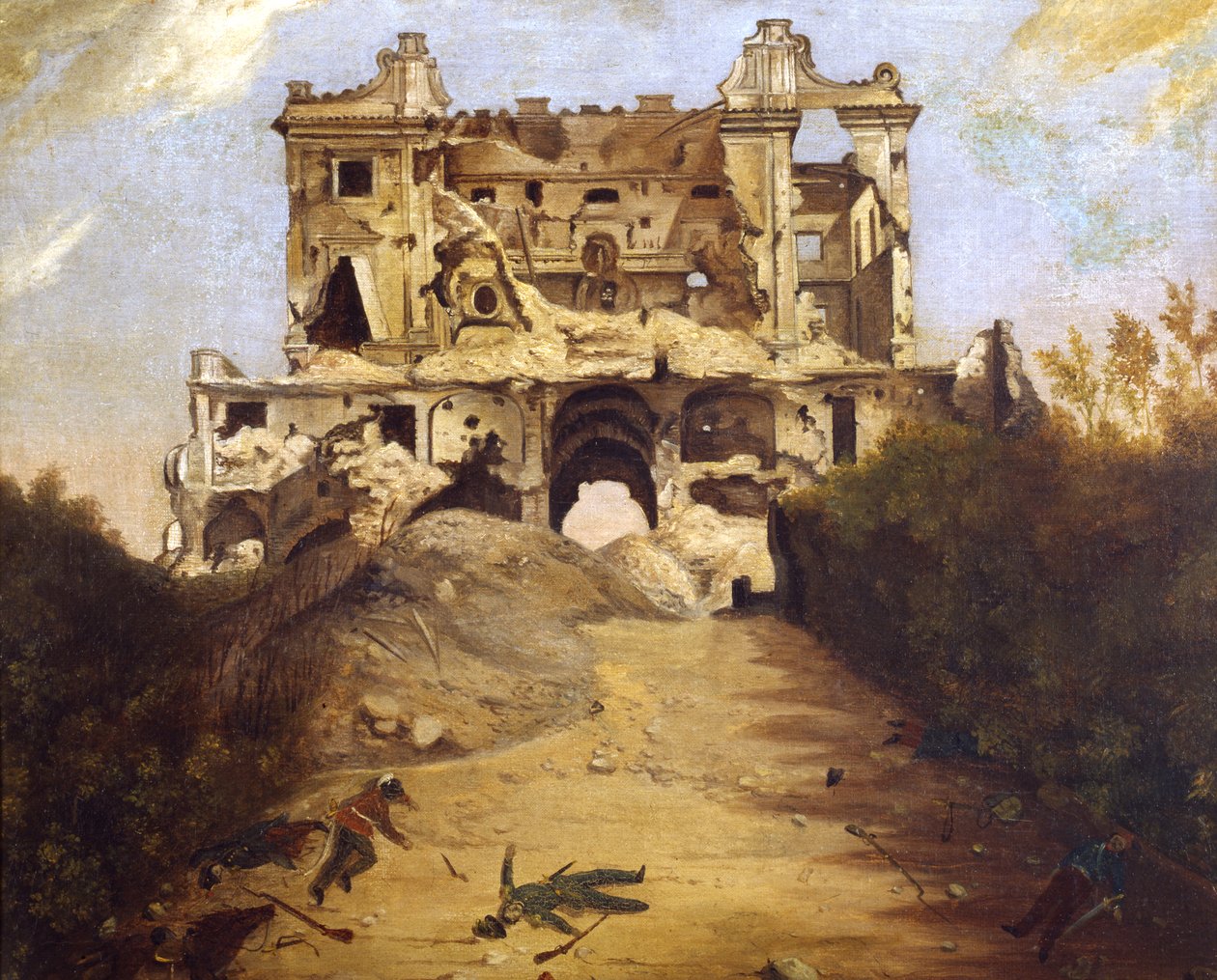 La casa de los cuatro vientos, c.1849 (óleo sobre lienzo) de Giambattista Bassi
