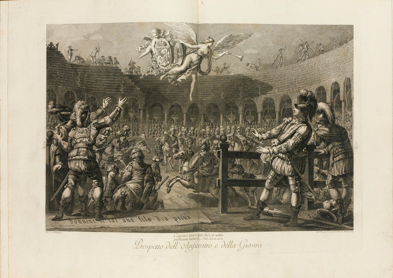 Festival con motivo del matrimonio de Fernando, Duque de Parma con la Archiduquesa, 1769 de Giambattista Bodoni