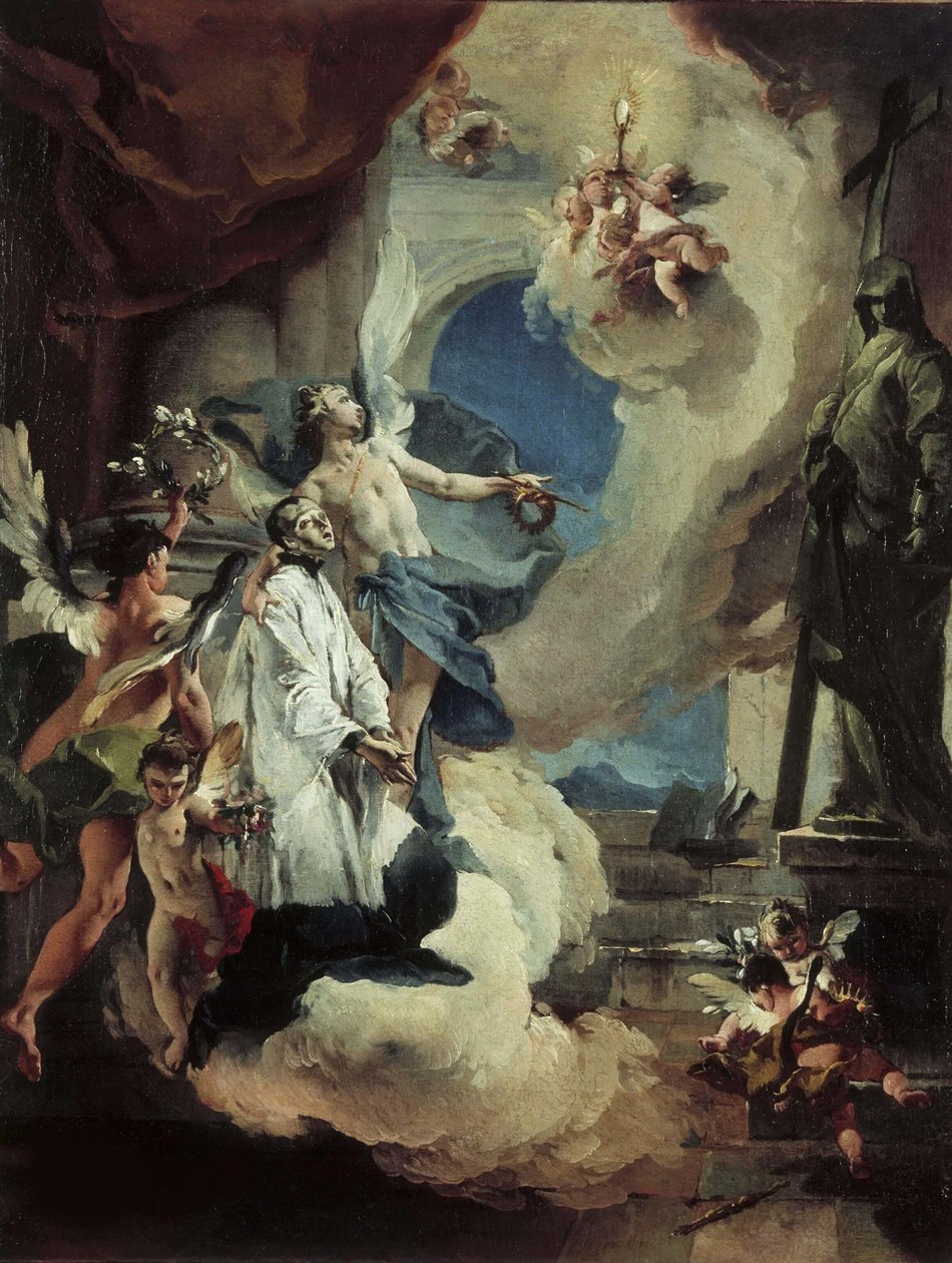 San Luis Gonzaga en la gloria, c. 1725 de Giambattista Tiepolo