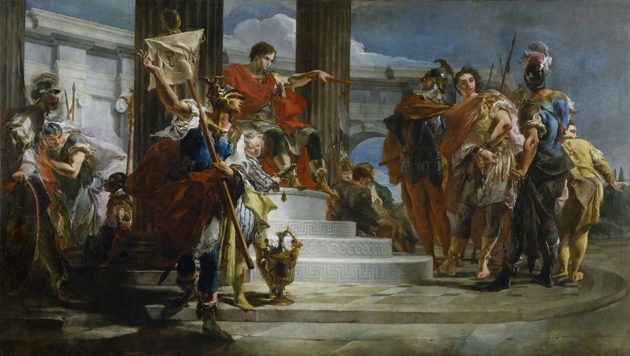 Escipión Africano liberando a Massiva de Giambattista Tiepolo