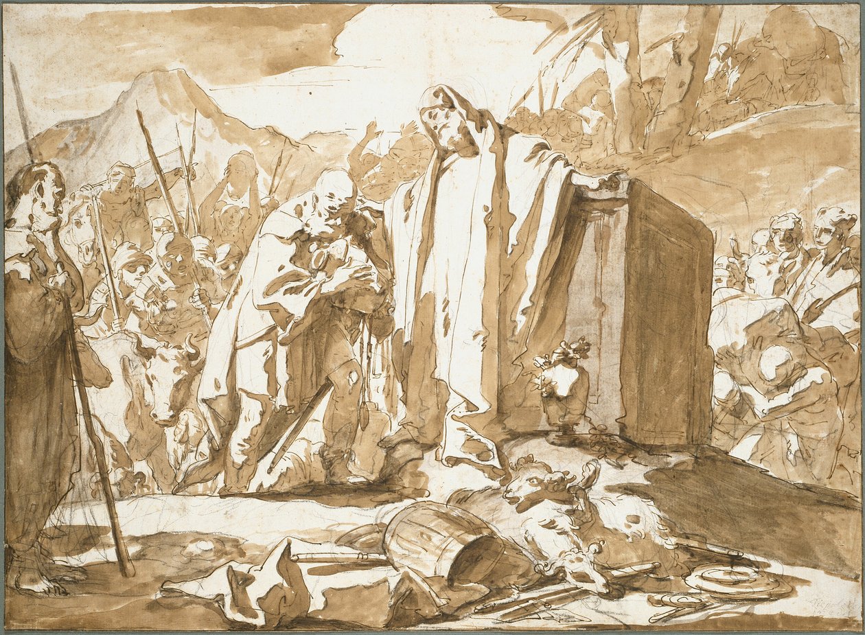 El encuentro de Abraham y Melquisedec de Giambattista Tiepolo