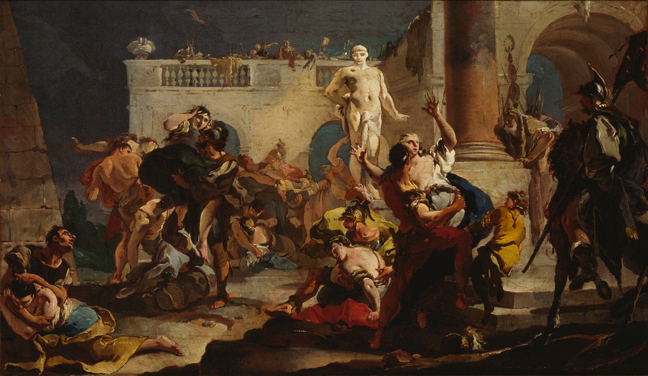 El Rapto de las Sabinas de Giambattista Tiepolo