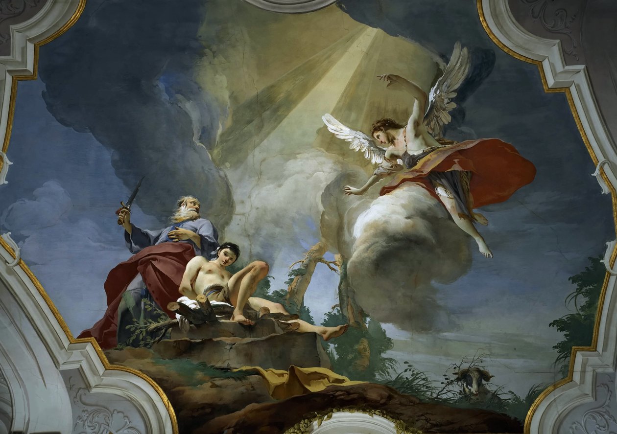 El sacrificio de Isaac, ca. 1728 de Giambattista Tiepolo