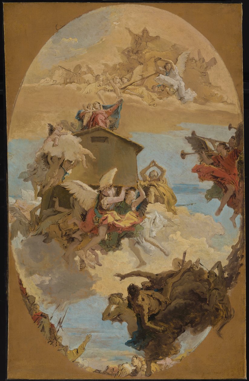 El milagro de la Santa Casa de Loreto de Giambattista & Tiepolo Giandomenico (1727-1804) Tiepolo