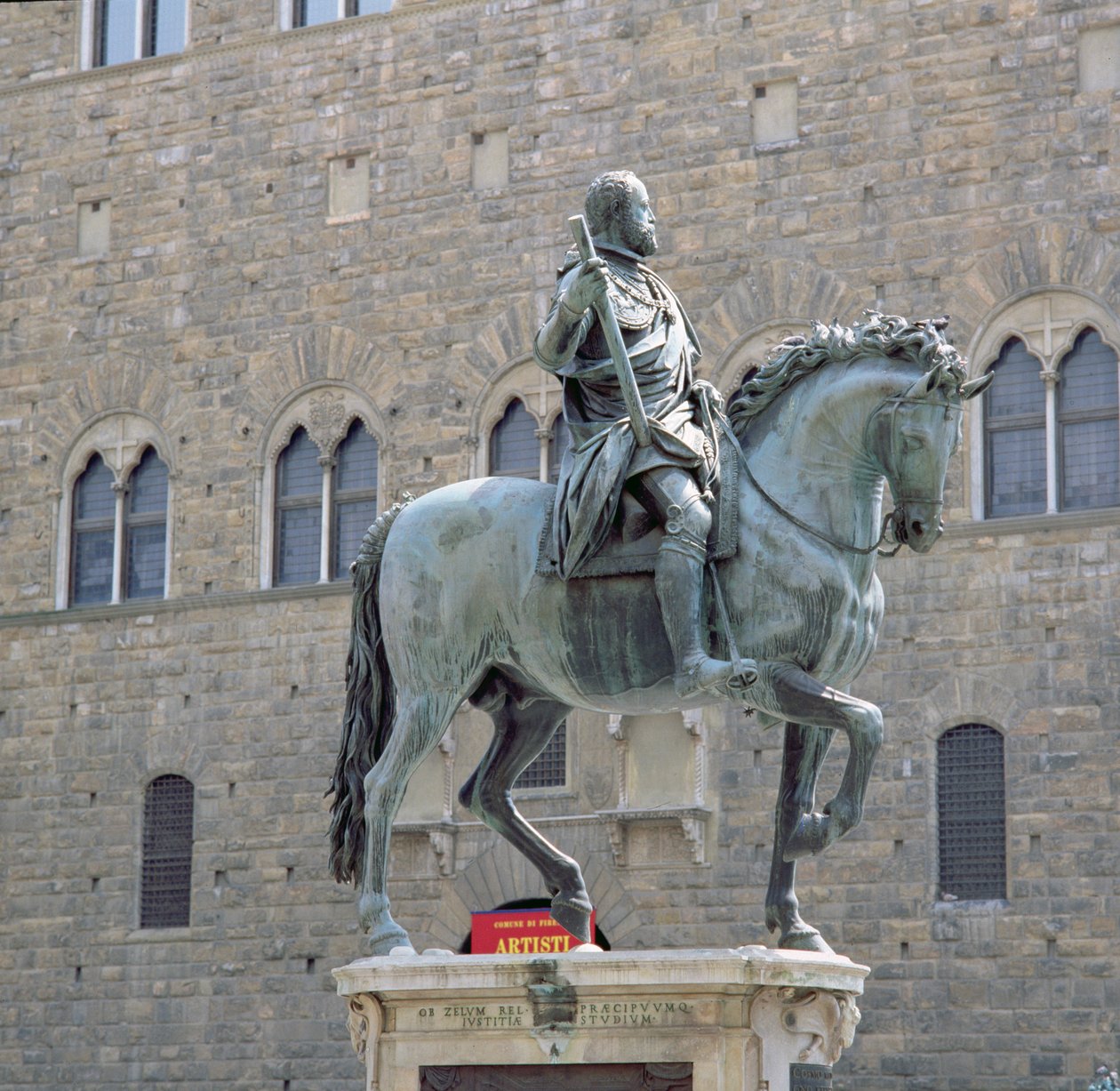 Estatua Ecuestre de Cosimo I, Gran Duque de Toscana (1541-87) 1587-93 (bronce) de Giambologna