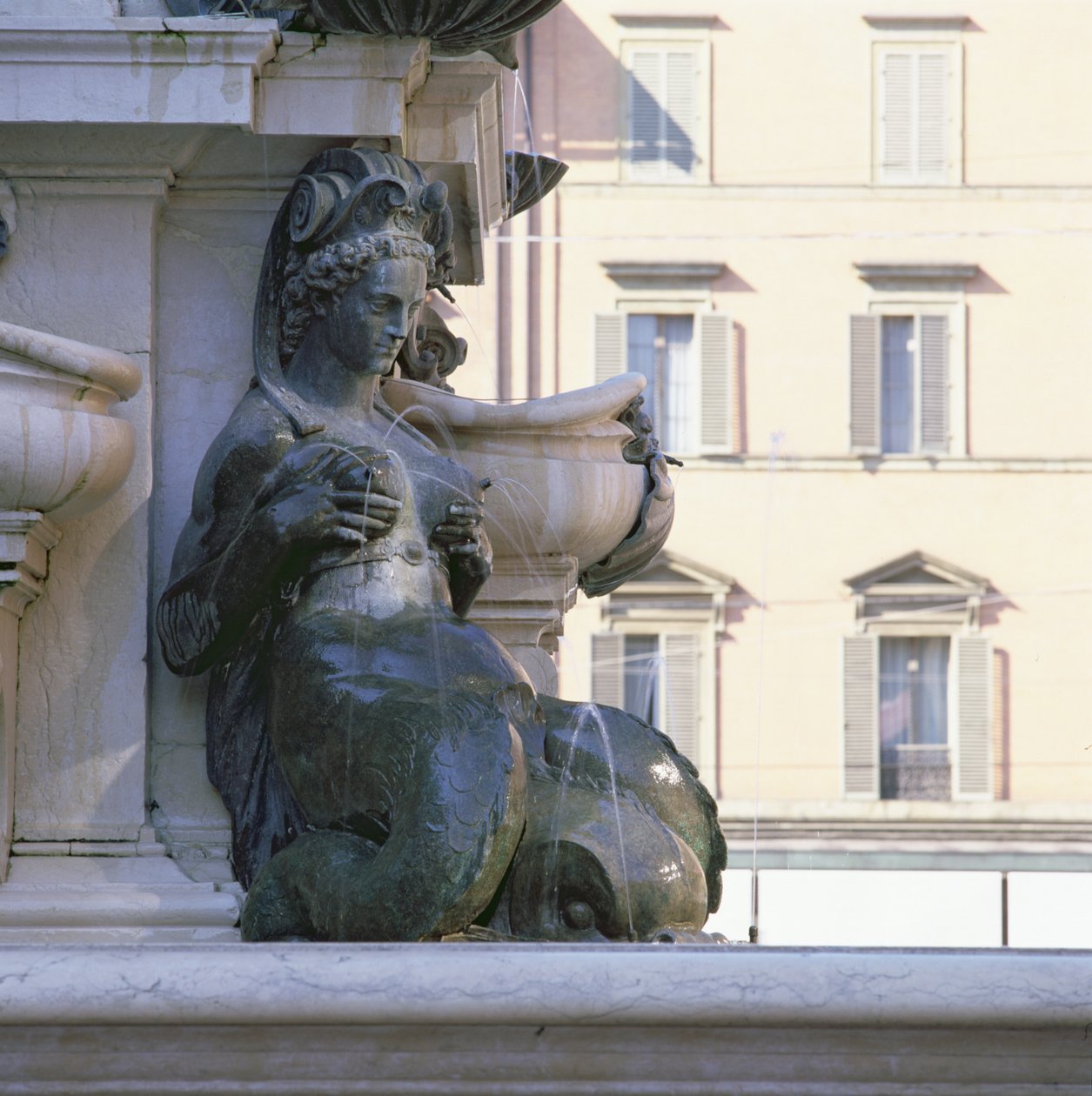 Fuente de Neptuno, o Fuente del Gigante, 1566 de Giambologna and Tommaso Laureti