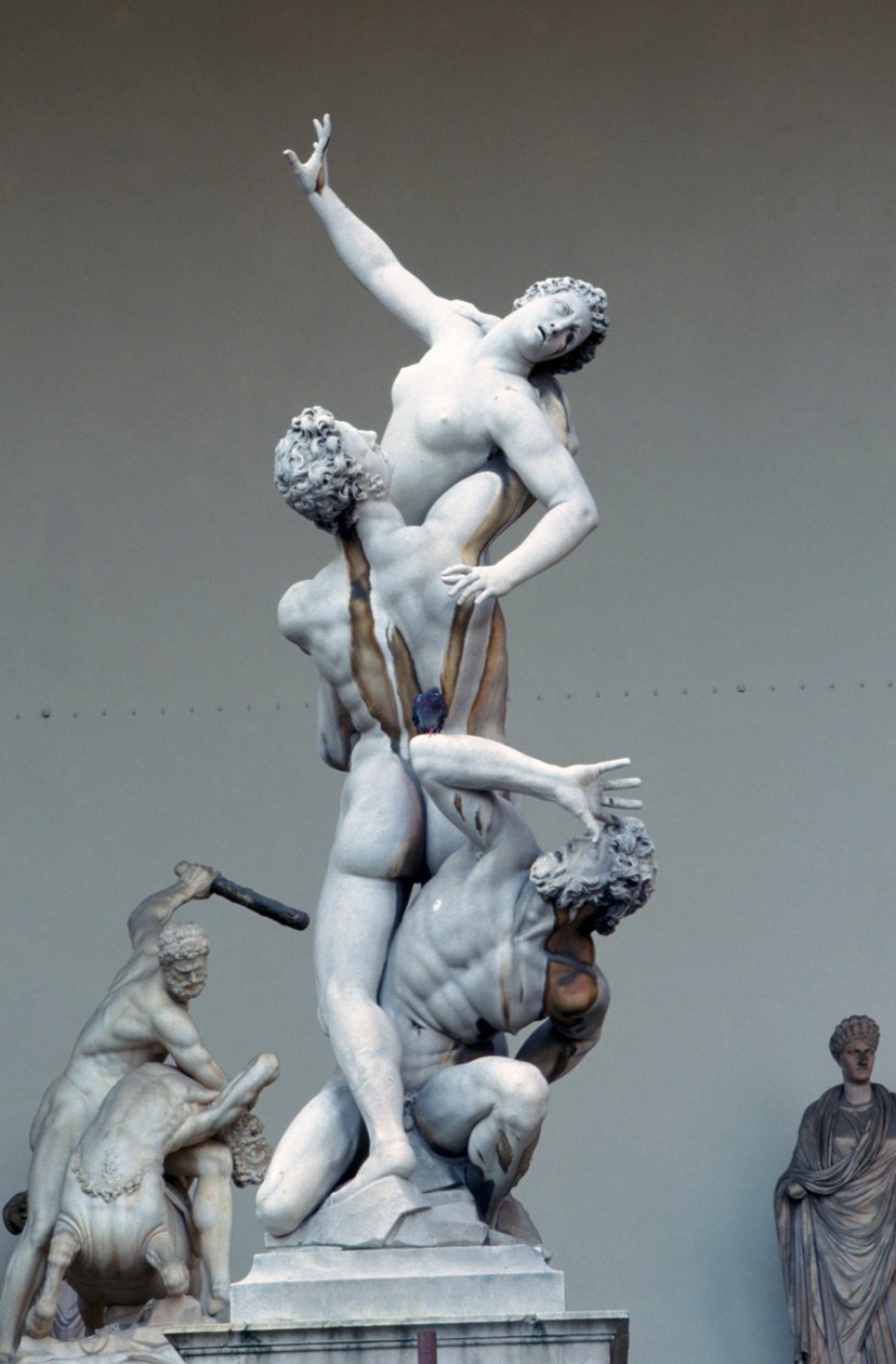 El Rapto de las Sabinas, c1583 de Giambologna