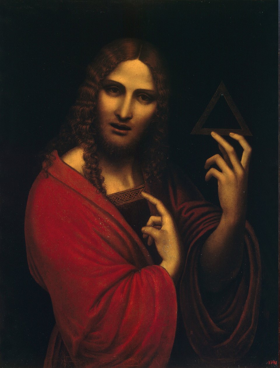 Cristo con el símbolo de la Trinidad, primera mitad del siglo XVI de Giampietrino