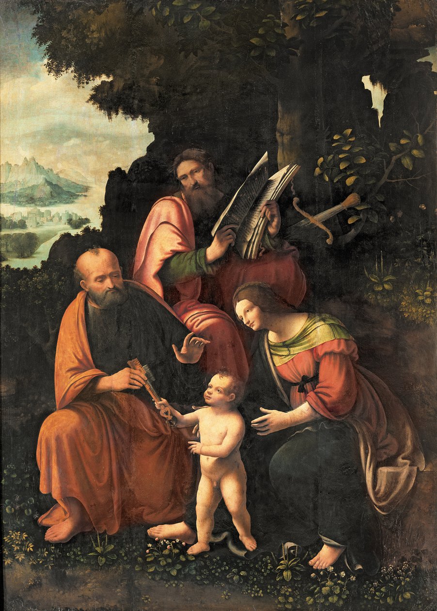 La Virgen y el Niño con SS. Pedro y Pablo de Gian Giacomo Caprotti
