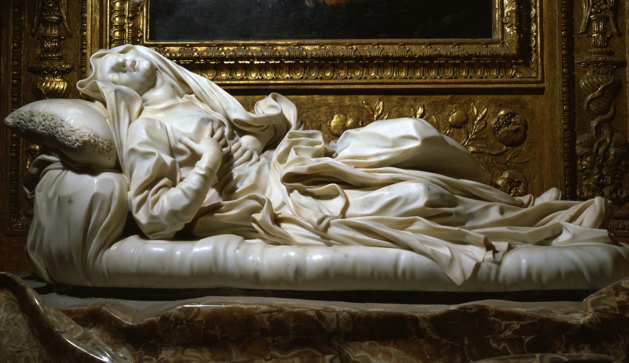 Beata Ludovica Albertoni, 1674 (mármol) de Gian Lorenzo Bernini