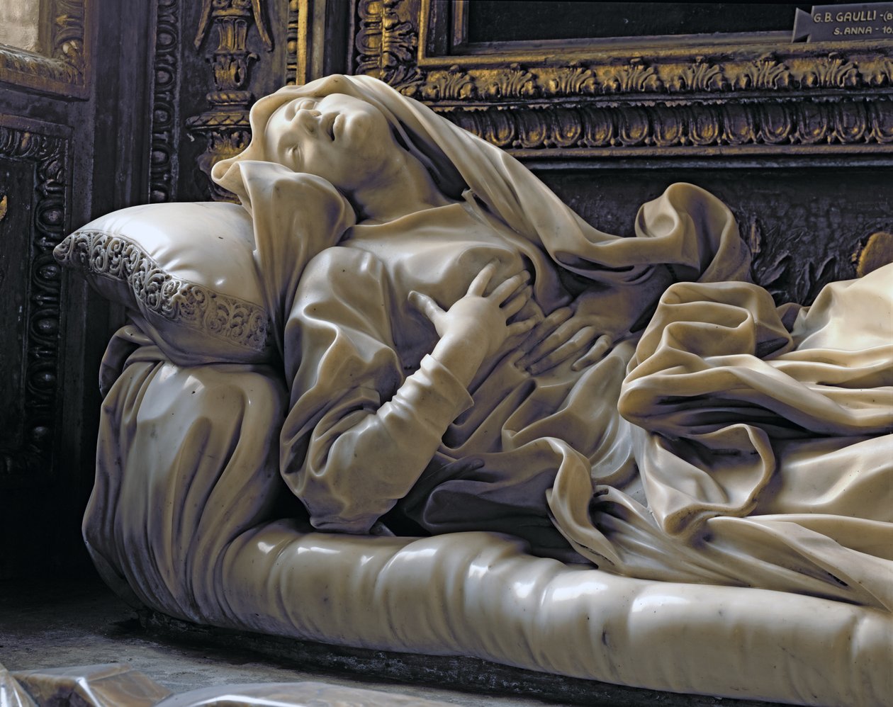 Muerte de la Beata Ludovica Albertoni, de la Capilla Altieri, 1674 de Gian Lorenzo Bernini