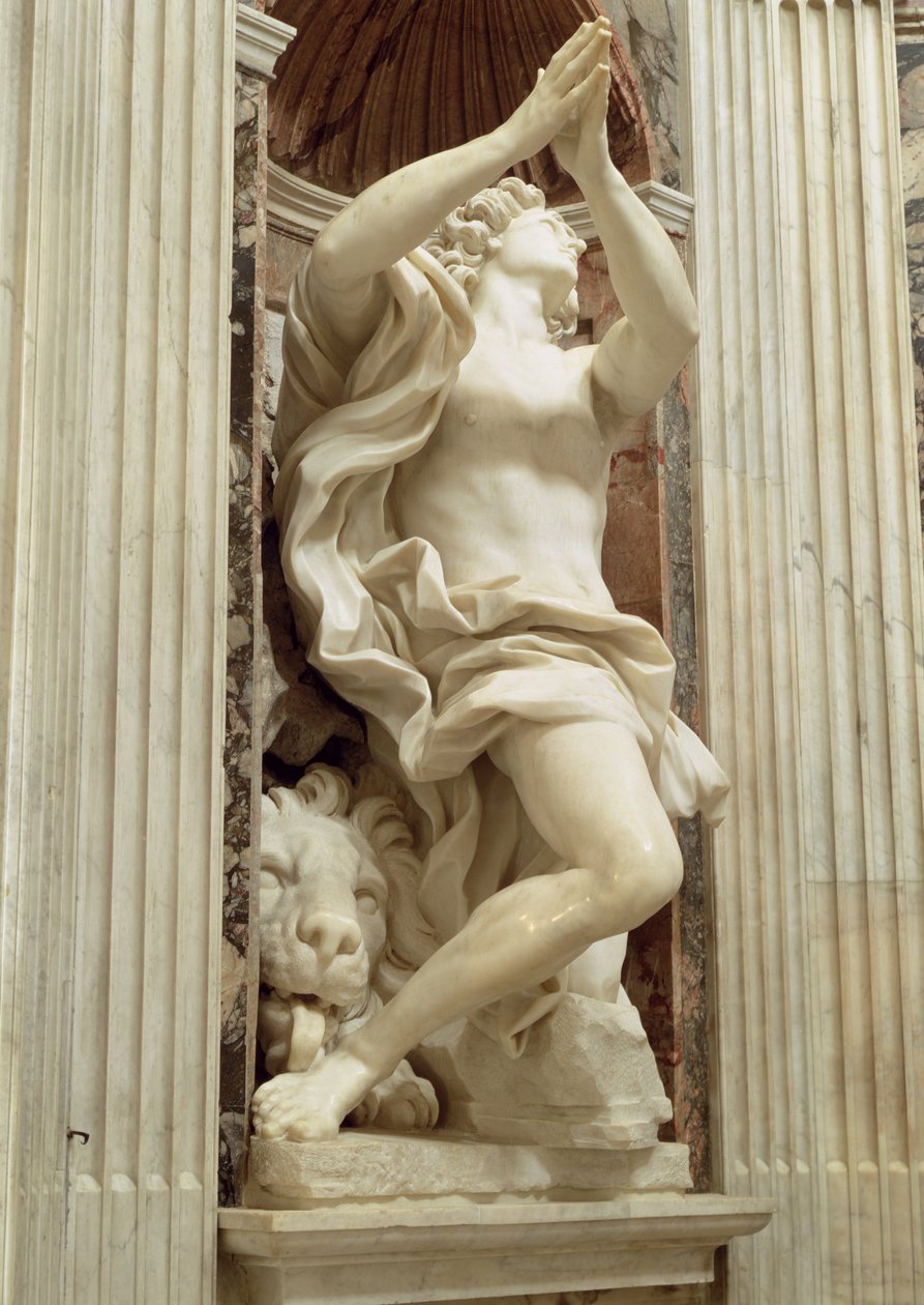 El Profeta Daniel, en la Capilla Chigi, 1655-61 de Gian Lorenzo Bernini