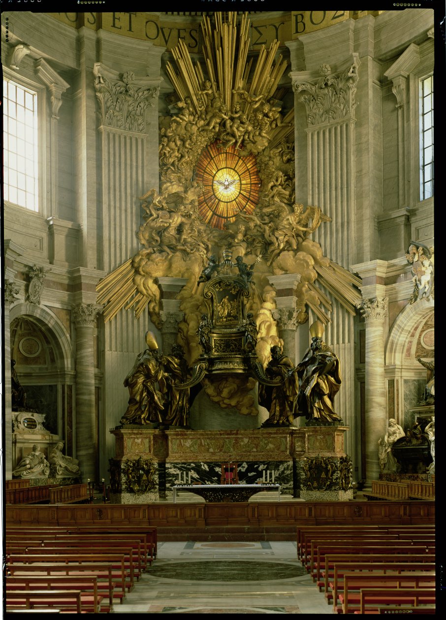 La silla de San Pedro, 1665 de Gian Lorenzo Bernini
