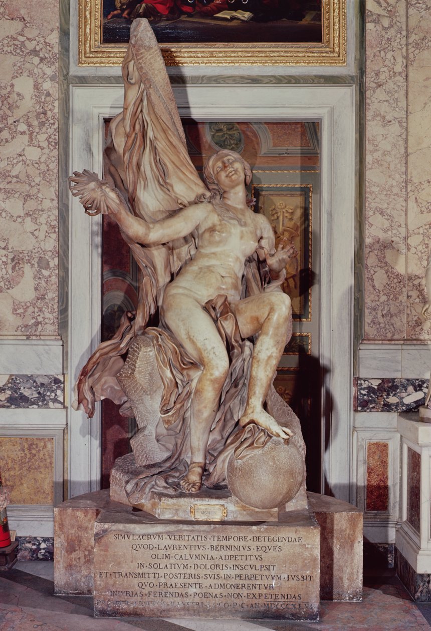La Verdad Desvelada por el Tiempo, c.1645-52 de Gian Lorenzo Bernini