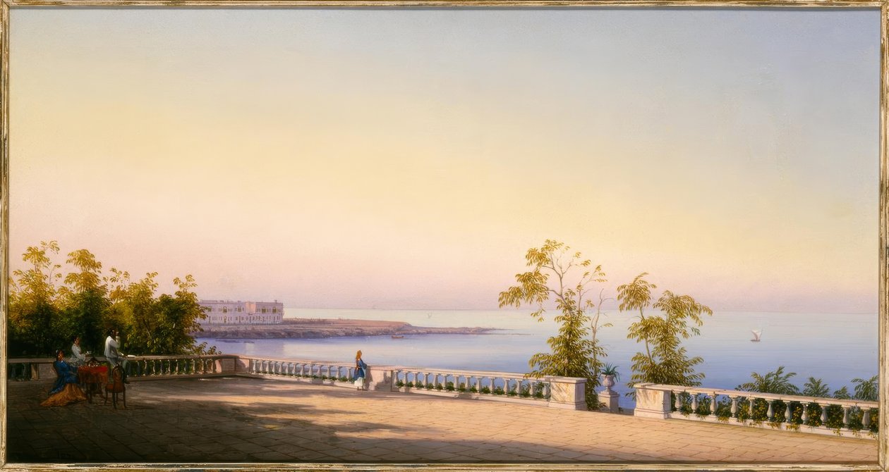 En la terraza / Pintura, 1874 de Gian Gianni