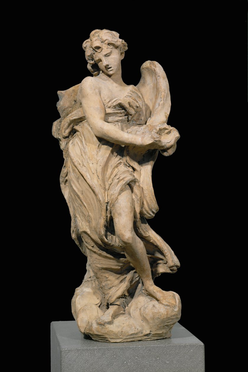 Ángel portador de la Corona de Espinas ... de Gian Lorenzo Bernini