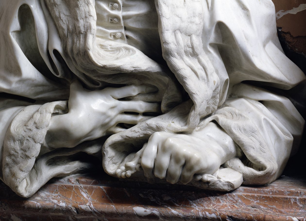 Busto de Gabrielle Fonseca (detalle) de Gian Lorenzo Bernini