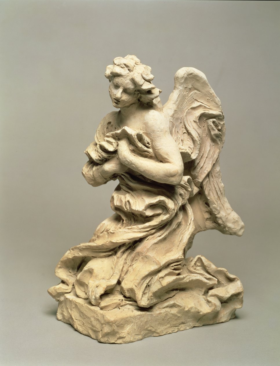 Ángel arrodillado, c.1674-75 de Gian Lorenzo Bernini