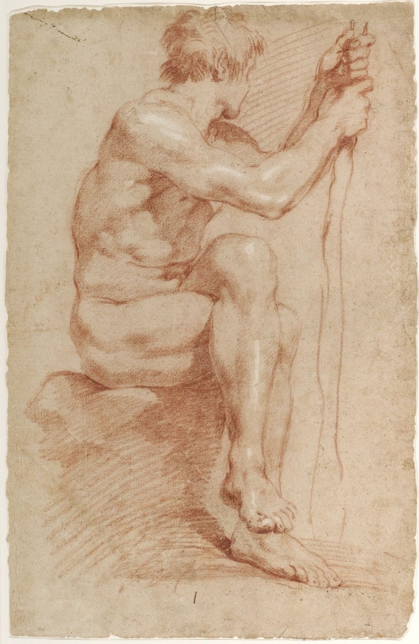 Desnudo masculino sentado de Gian Lorenzo Bernini