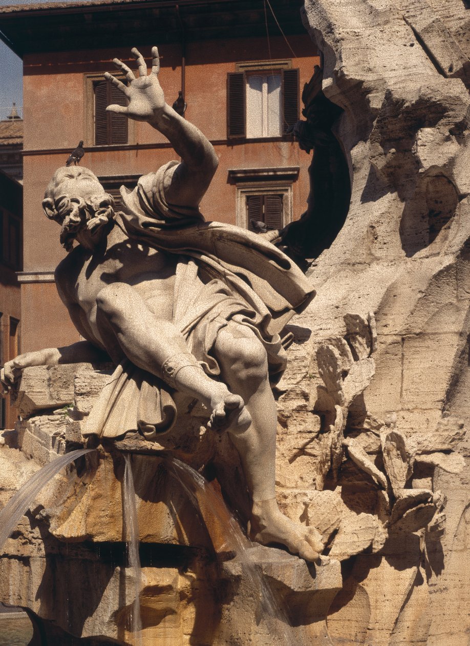 La Fuente de los Cuatro Ríos (detalle) de Gian Lorenzo Bernini