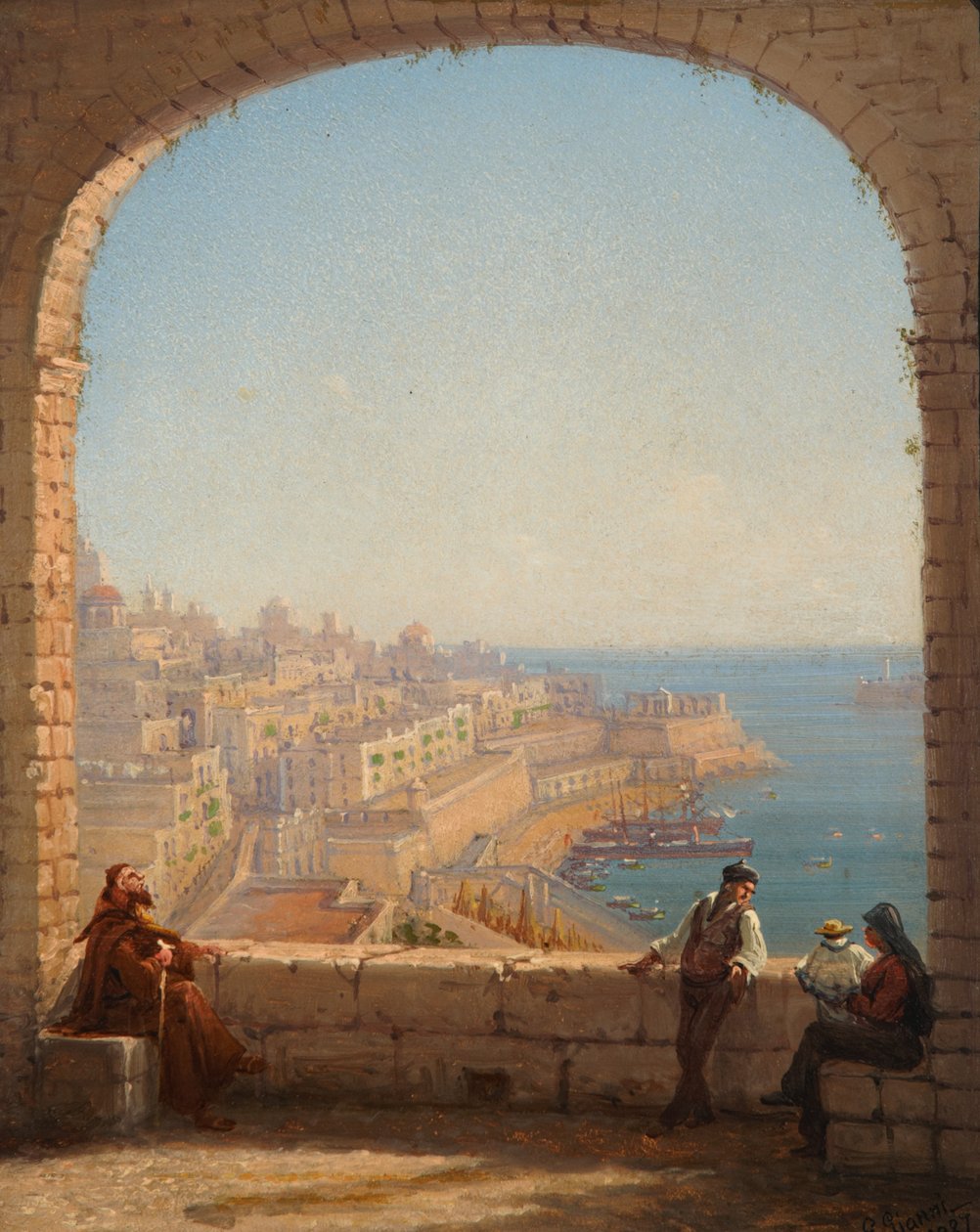 Fuerte St Elmo, La Valeta, 1887 de Giancinto Gianni
