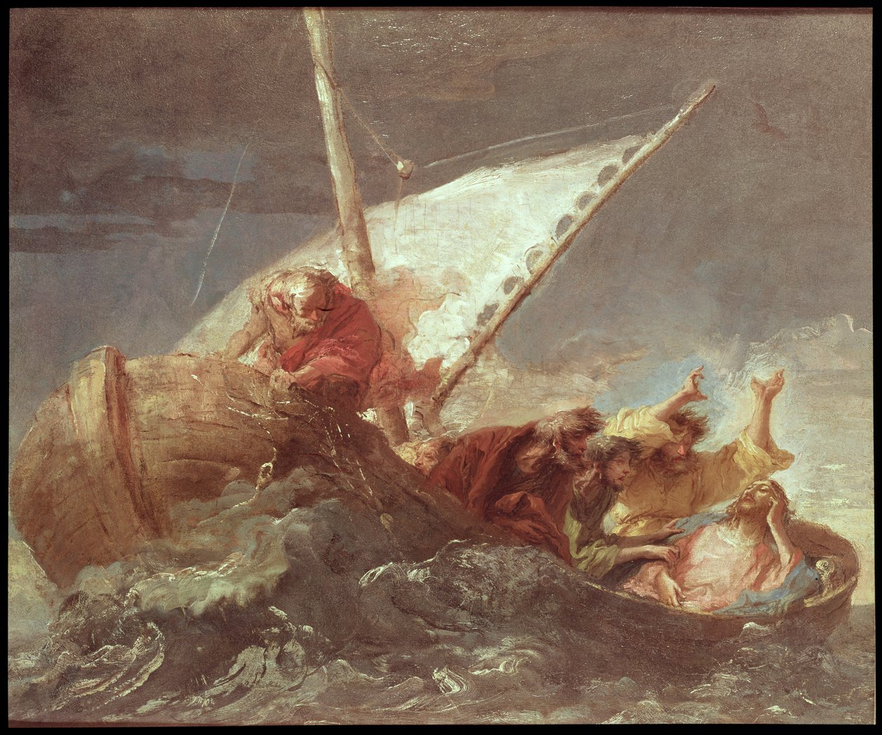 Cristo en el lago de Tiberíades de Giovanni Domenico Tiepolo