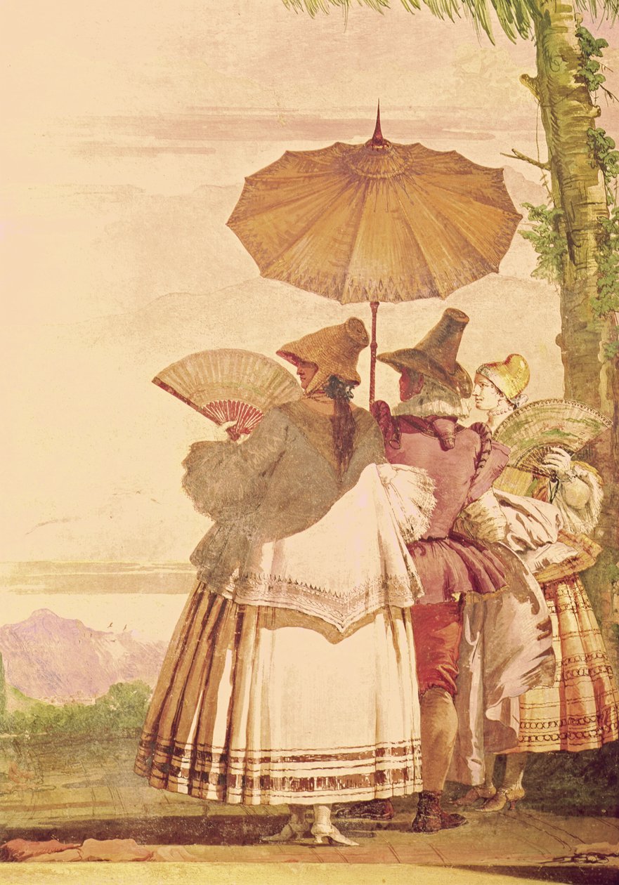 El paseo de verano, c.1757 de Giovanni Domenico Tiepolo