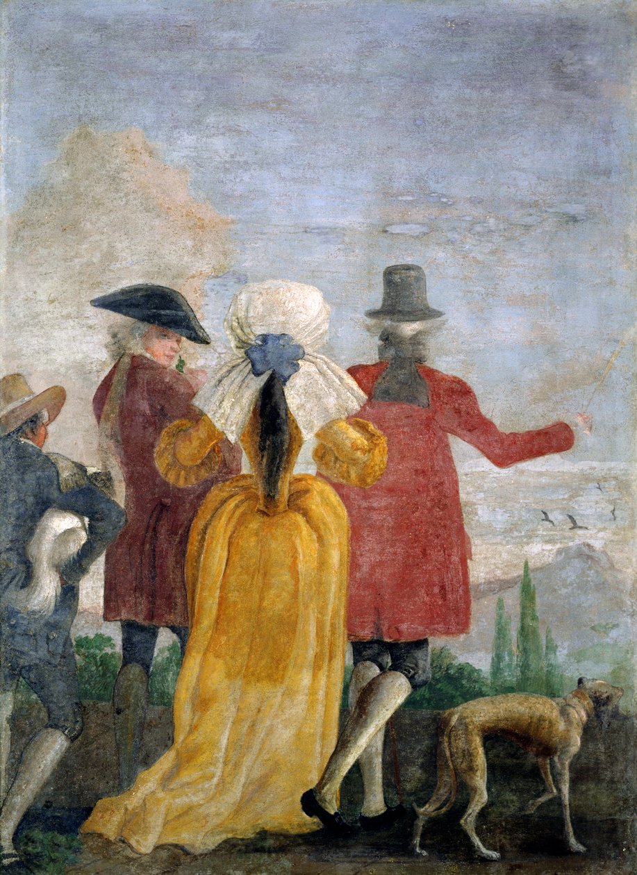 El paseo, c.1791 de Giovanni Domenico Tiepolo