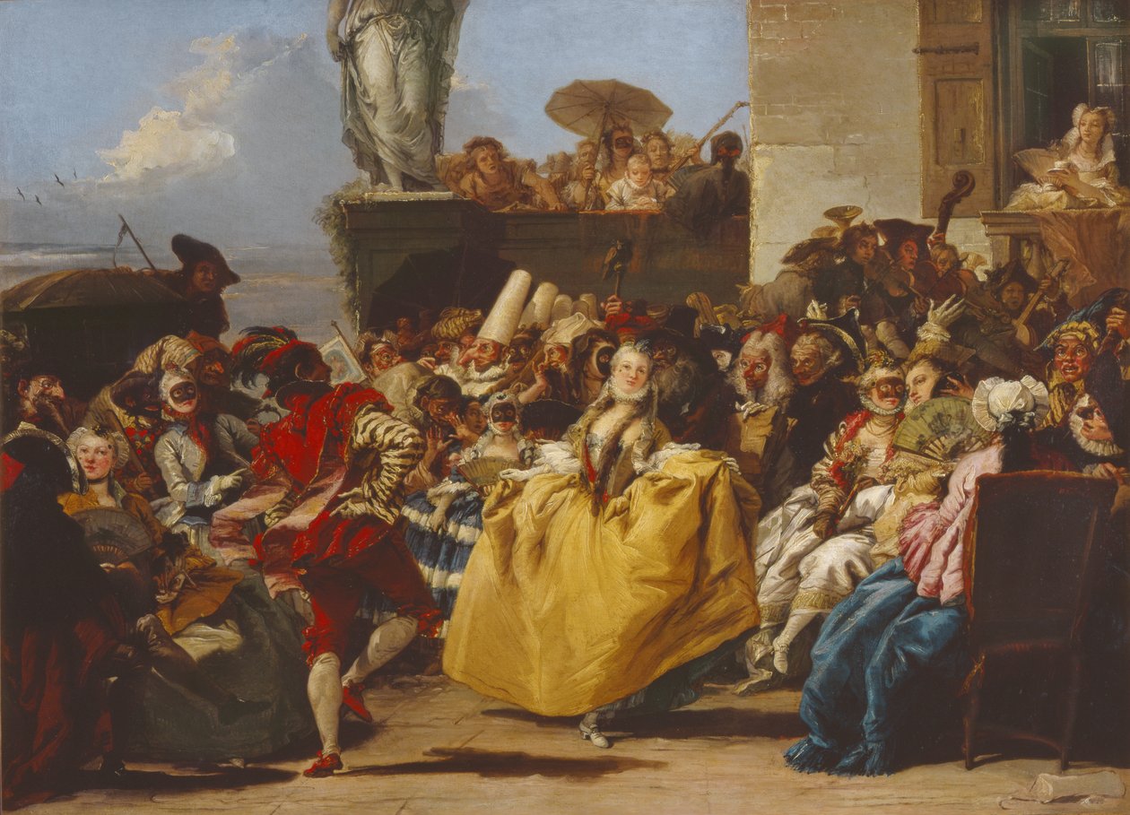 El minué o escena de carnaval de Giovanni Domenico Tiepolo
