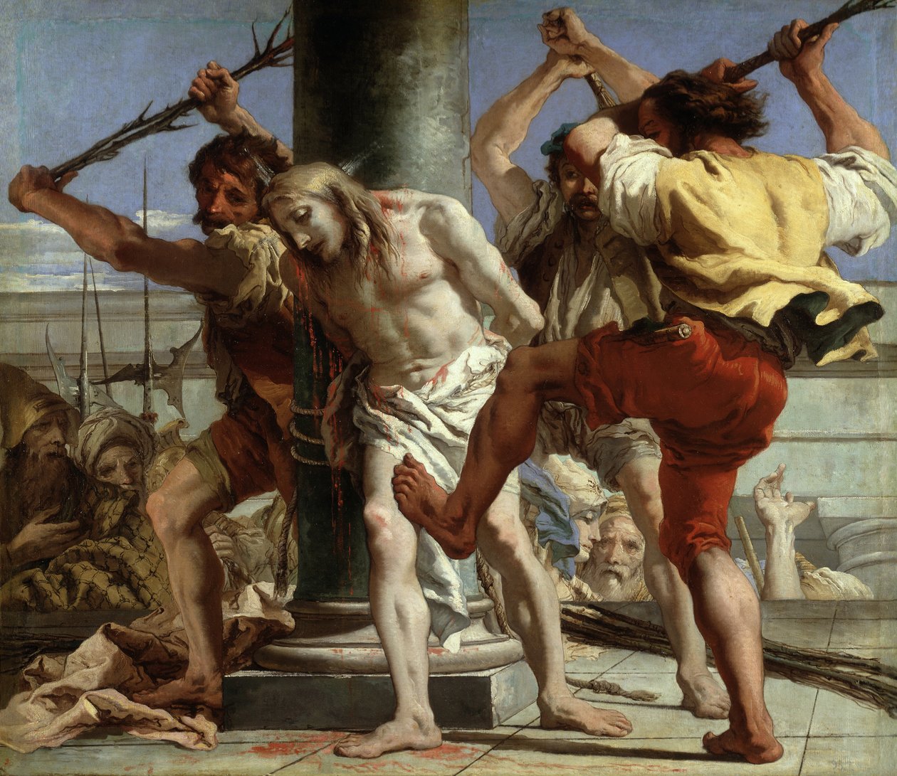 Cristo en la columna, 1772 de Giovanni Domenico Tiepolo